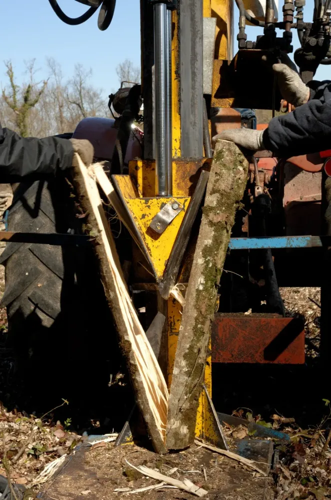 fendeuse à bois à Rang